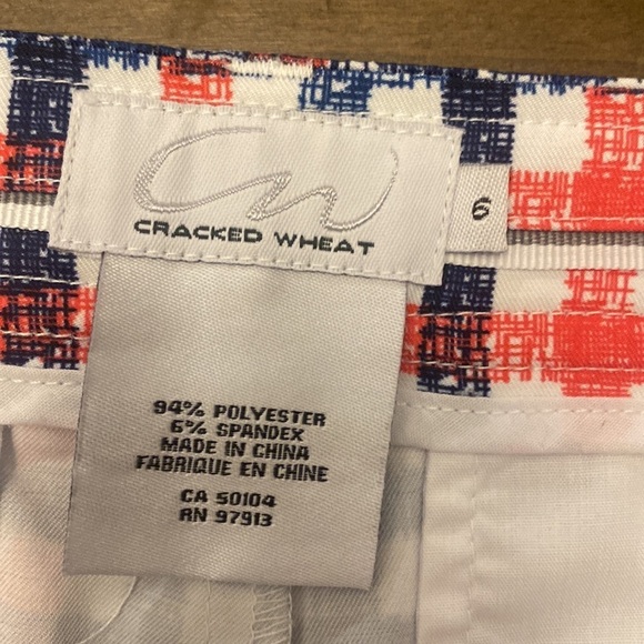 Cracked wheat blue red plaid golf shorts size 6 - Picture 5 of 7